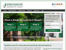 Tablet Screenshot of internationalstudentloan.com